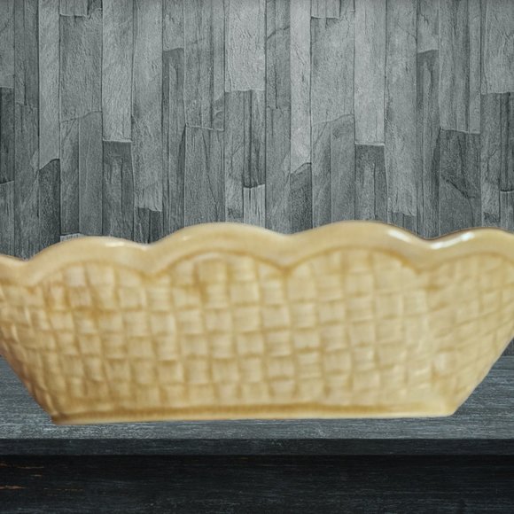 SHORTER & SON Oval Basket Weave Serving Bowl/Dish